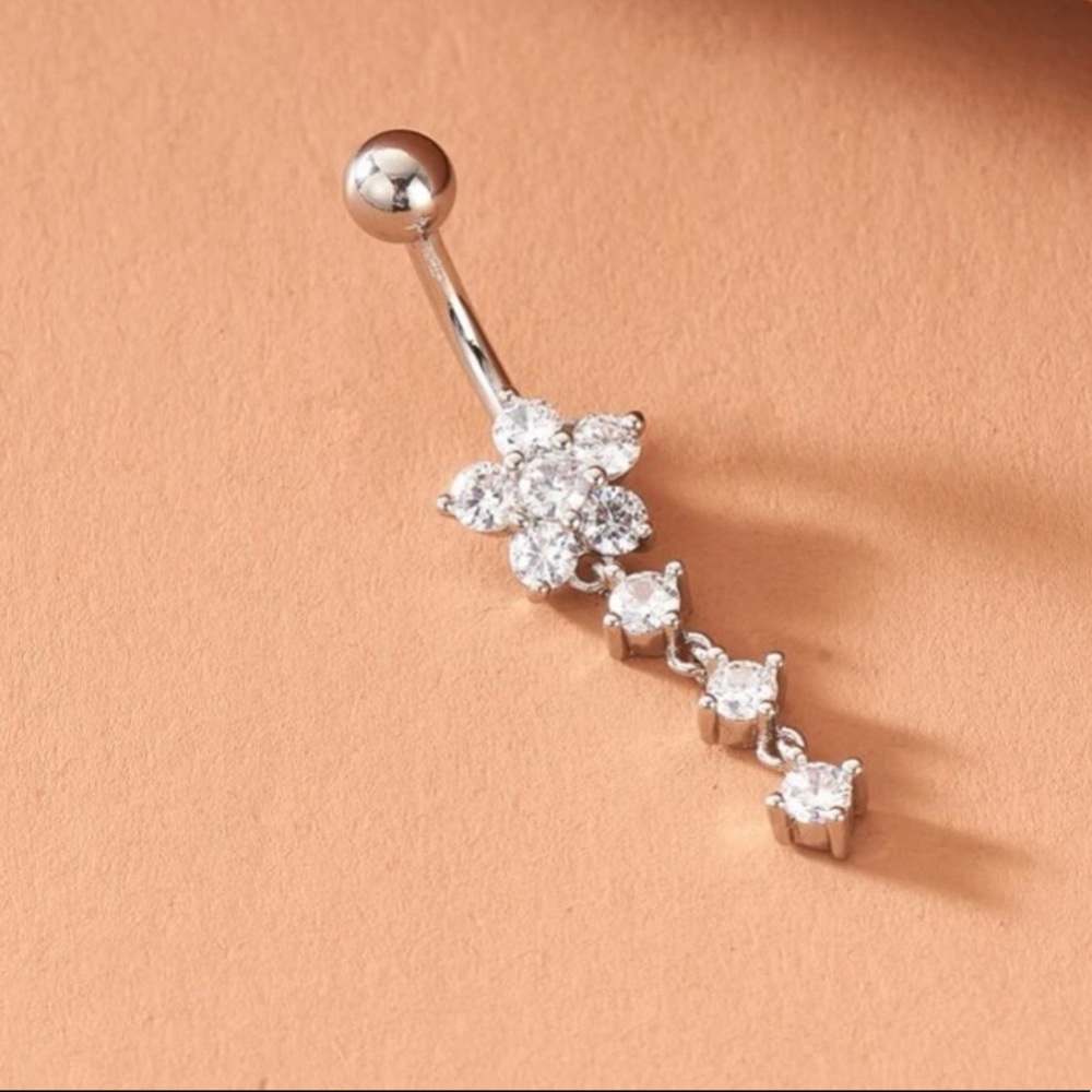 Rhinestone belly ring ✨